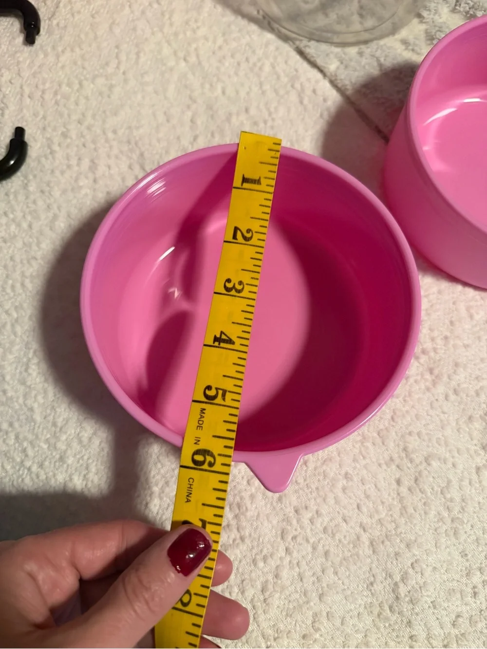 Portable Pink Snack/Storage Container with Carabiner